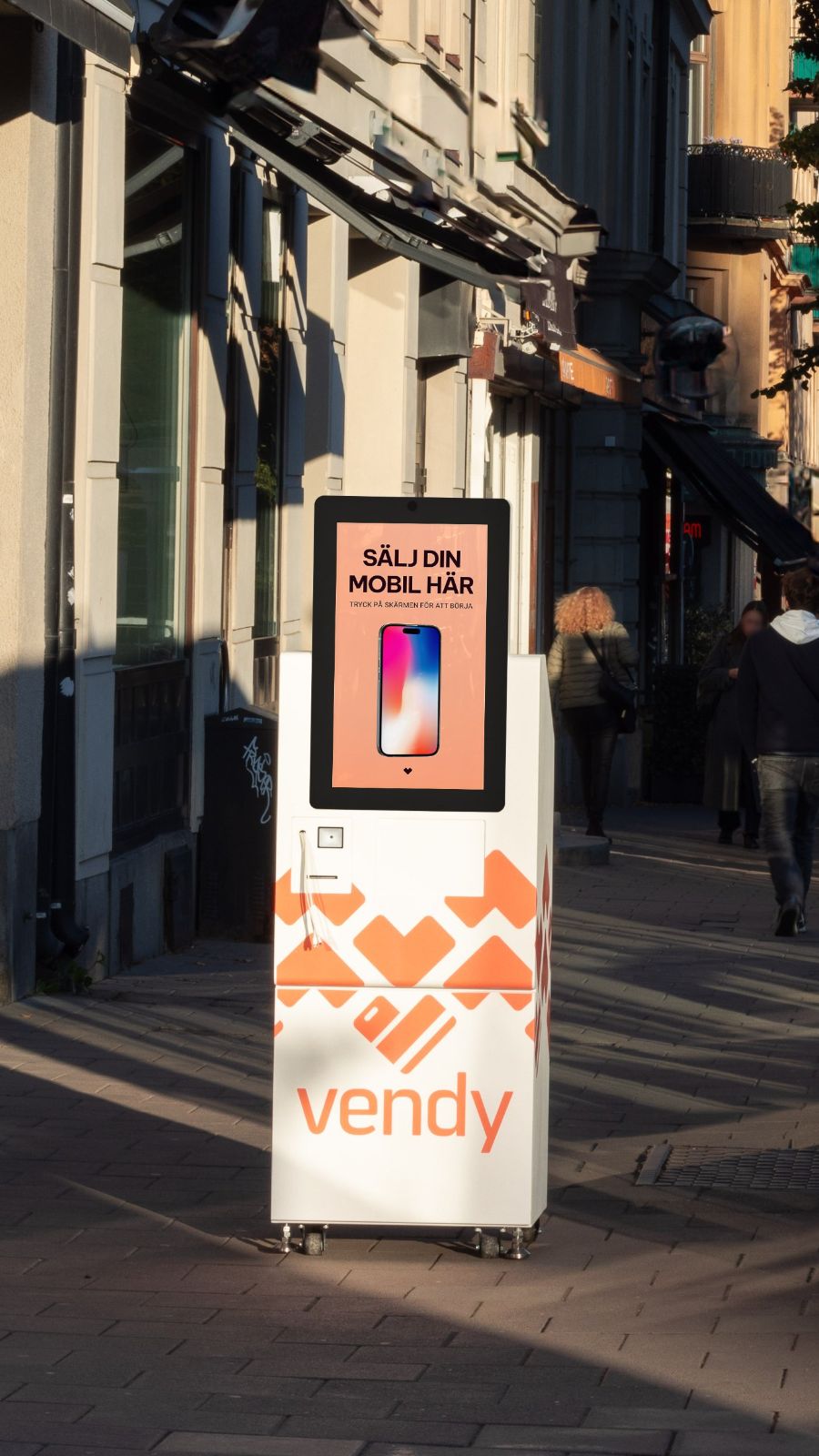 Vendy-kiosk på gatan