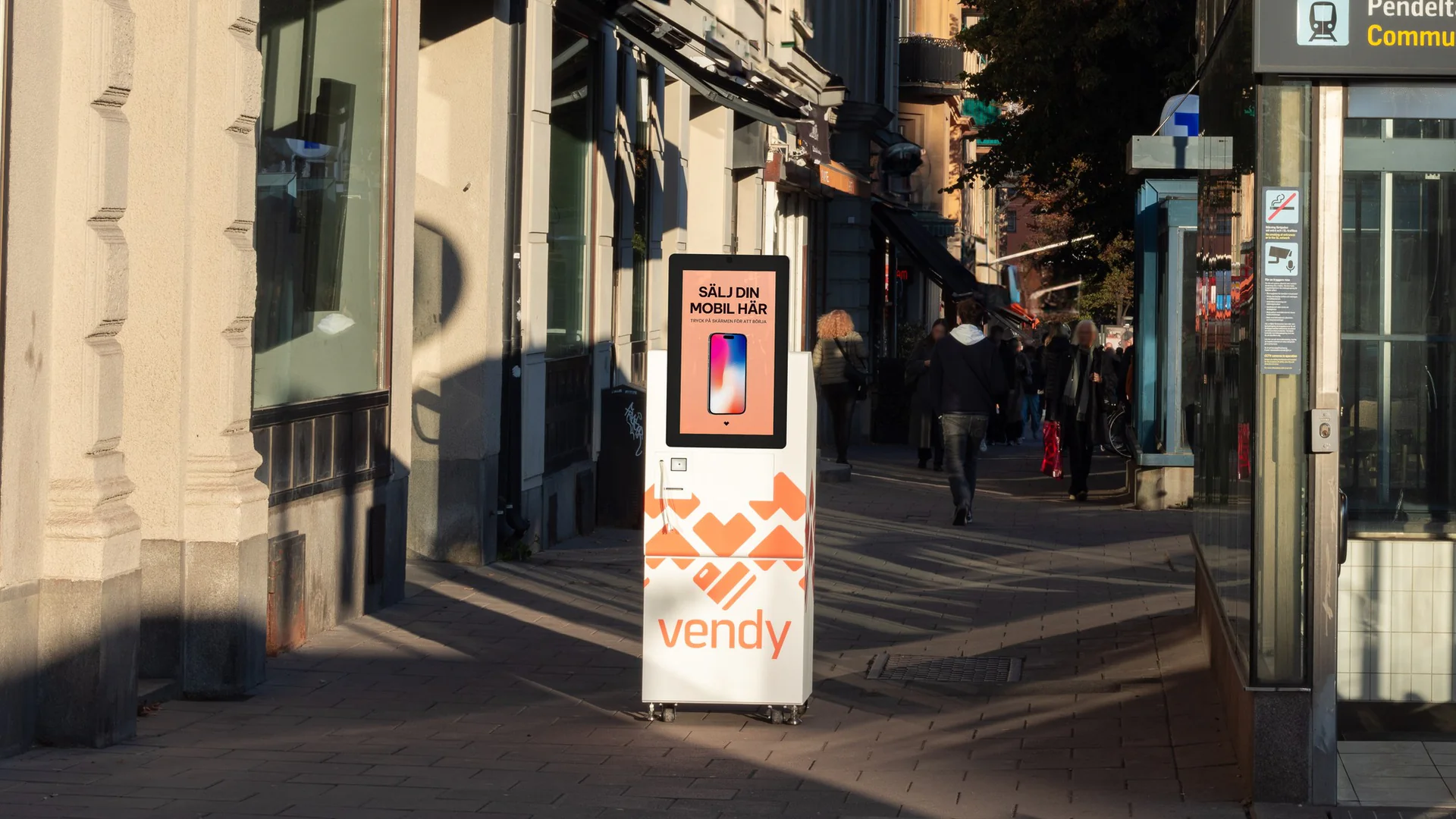 Vendy-kiosk på gatan
